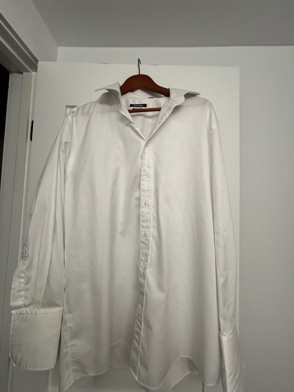 Indochino Men's White Dress Shirt - Elegant Formal Button-Up